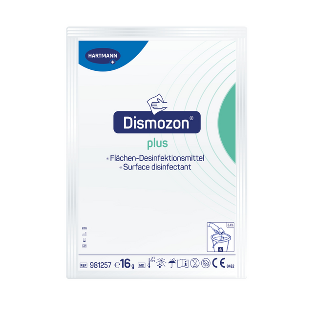 Hartmann Dismozon® plus Desinfektionsreiniger - 100 x 16 g Beutel | Karton (1 Packung)