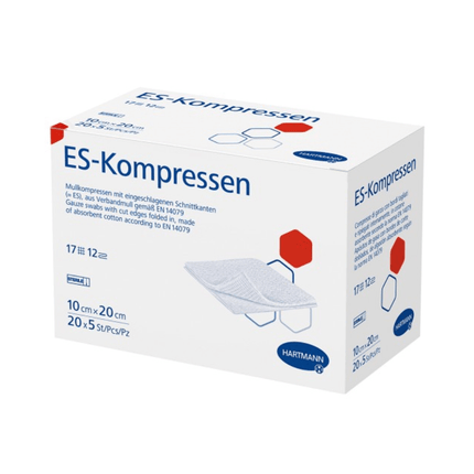 Hartmann ES-Kompressen, 12-fach, steril eingesiegelt zu 5 Stück