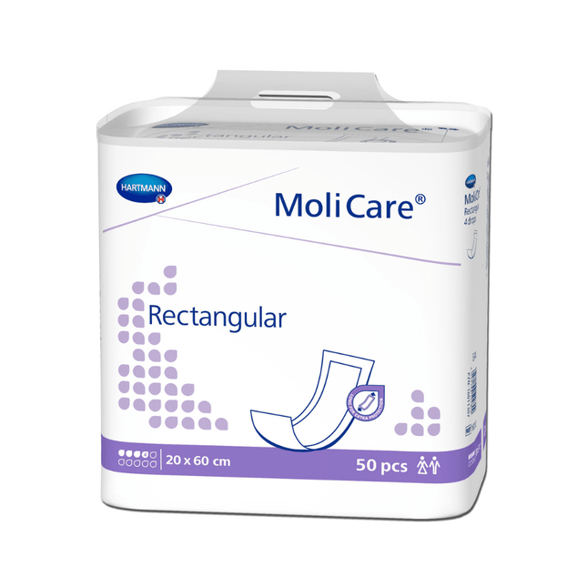 Hartmann MoliCare® Rectangular Einlage, 4 Tropfen | Packung (50 Stück)