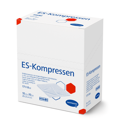 Hartmann ES-Kompressen, 12-fach, steril eingesiegelt zu 5 Stück
