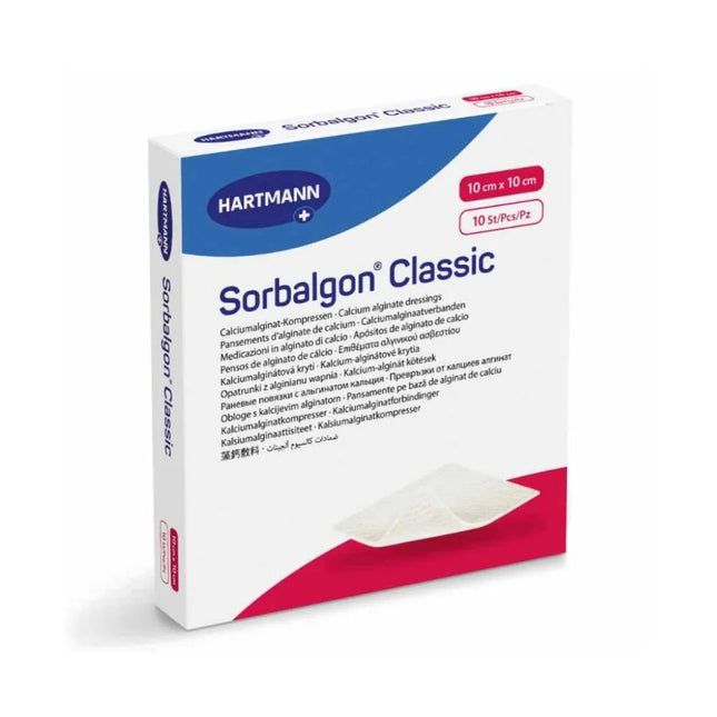 Hartmann Sorbalgon® Classic, Calciumalginat-Kompressen - 10 Stück