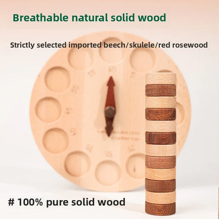 Montessori Lernuhr aus Massivholz – Zeit verstehen spielerisch lernen