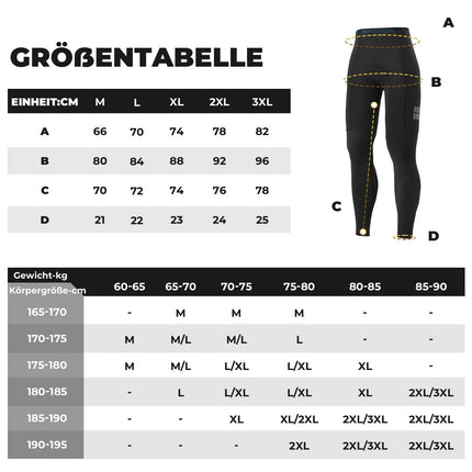 Herren Fahrradhose - 3D Ergonomischer Schnitt, 6H+