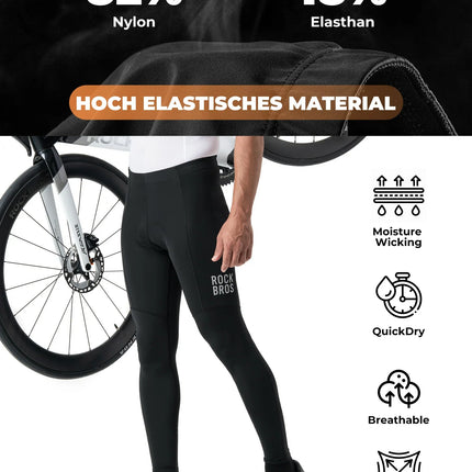 Herren Fahrradhose - 3D Ergonomischer Schnitt, 6H+