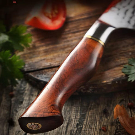 HEZHEN Santoku Damastmesser - Master Series 5 Zoll | 73-Lagen Premium Qualität