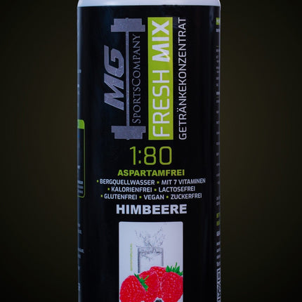 Fitness Getränkekonzentrat - Himbeere - mit 7 wertvollen Vitaminen ergibt 80 Liter