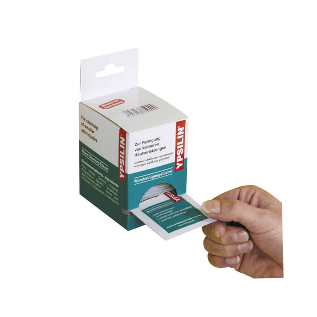 Holthaus Medical YPSILIN® Wundreinigungstücher - Spenderpackung | Packung (40 Stück)