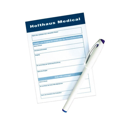 Holthaus Medical Meldeblock mit Stift Block à 25 Blatt | Packung (1 Stück)