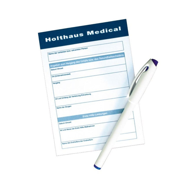 Holthaus Medical Meldeblock mit Stift Block à 25 Blatt | Packung (1 Stück)