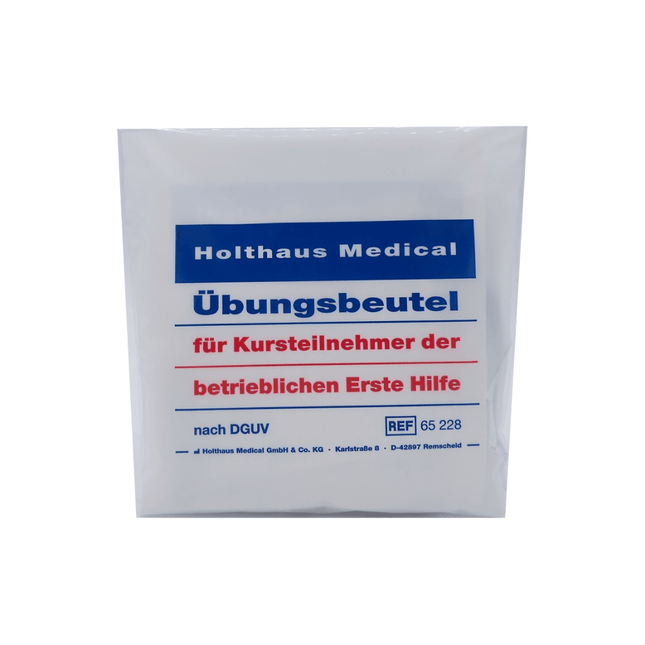 Holthaus Übungsbeutel für Kursteilnehmer der betrieblichen Ersten Hilfe, 8-teilig | Packung (1 Stück)
