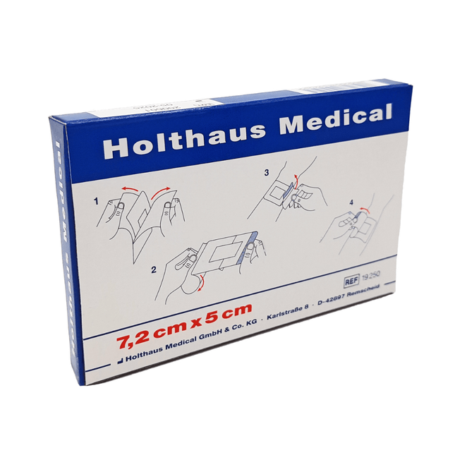 Holthaus Ypsiderm® plus Wundverband 7,2 x 5 cm - 5 Pflaster | Packung (5 Stück)