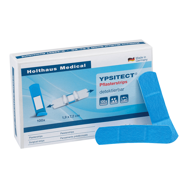 Holthaus Ypsitect® Pflasterstrips, wasserabweisend 1,9 x 7,2 cm, 100 Stück | Packung (100 Stück)