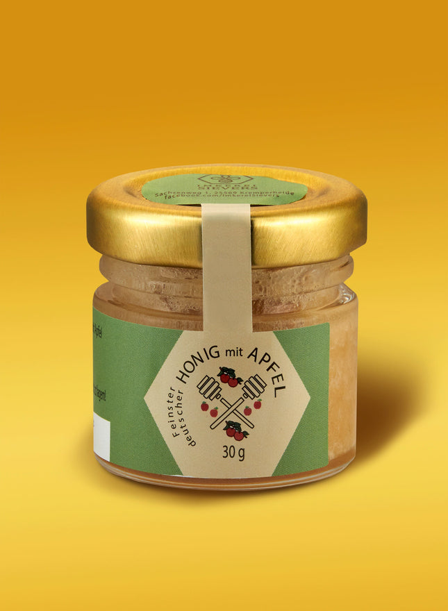 Honig mit Apfel