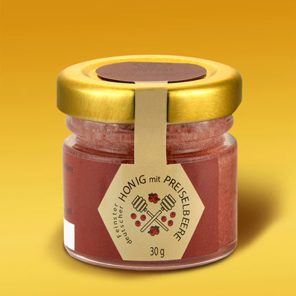 Honig mit Preiselbeere