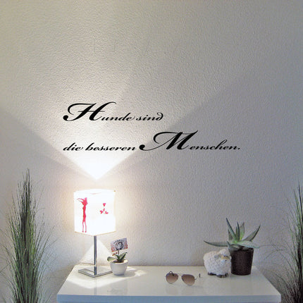 Wohnmobil Aufkleber: Hunde sind die besseren Menschen