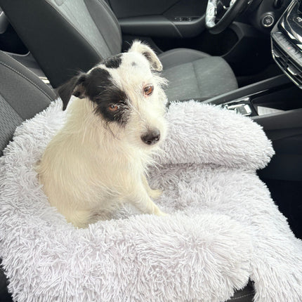 Hundebett "Balu" kuschelig weiche & waschbare Auflage – mit hohem Rand für Auto & Sofa