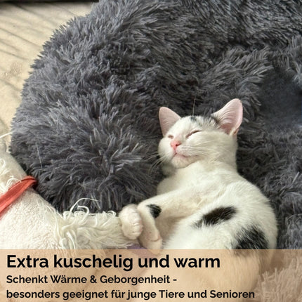 Hundebett "Balu" kuschelig weiche & waschbare Auflage – mit hohem Rand für Auto & Sofa