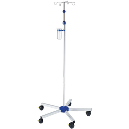 Novocal Infusionsständer Material: Edelstahl Rohrdurchmesser: 25 / 18 mm Einhand-Sicherheitshöhenv | Packung (1 Stück)