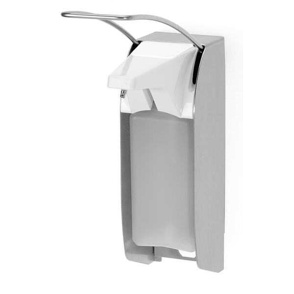 Kiehl Ophardt ingo-man plus IMP TLS E/24 1000 ml Seifen- und Desinfektionsmittelspender, Edelstahl, langer Bedienhebel, für KIEHL-Rechteckflaschen (Euroformat), mit digitalem Hubzähler | Packung (1 Stück)