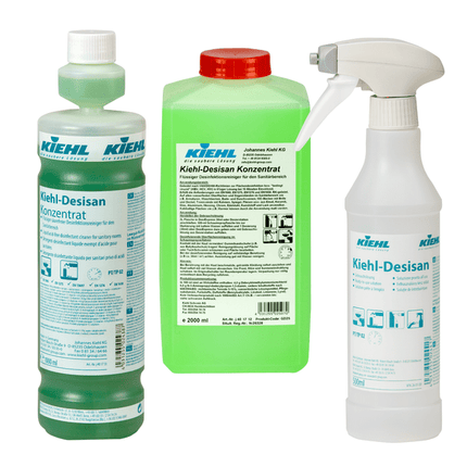 Kiehl Kiehl-Desisan 500 ml-Trichterflasche leer mit 6 Schaumsprühern | Packung (6 Stück)