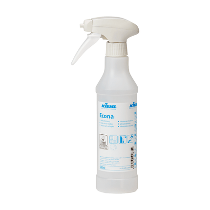 Kiehl Econa 500 ml-Trichterflasche leer mit 6 Sprühern (aerosolfrei) | Packung (6 Stück)