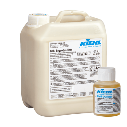 Kiehl Kiehl-Legnodur-Titan mit Kiehl-Durator Seidenmatte 2-Komponenten-Permanentbeschichtung 100 ml | Flasche (5 l)