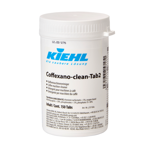 Kiehl Coffexano-cleanTab2 Kaffeemaschinenreiniger 150 Stück  | Packung (150 Stück)
