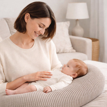 Stillkissen & Schwangerschaftskissen Cord XXL –  ergonomisch & stilvoll