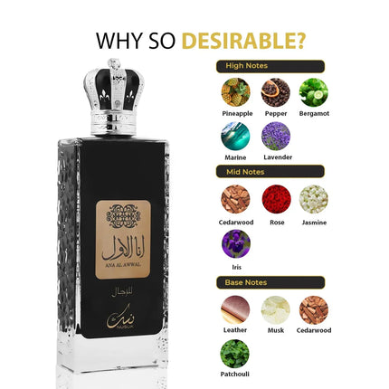 Nusuk Ana Al Awwal Men Eau de Parfum für Herren 100 ml