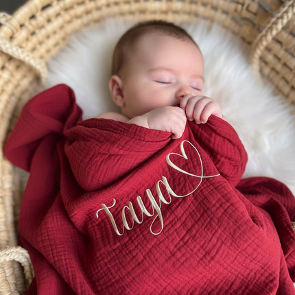 Musselintuch "uni" aus Bio-Baumwolle