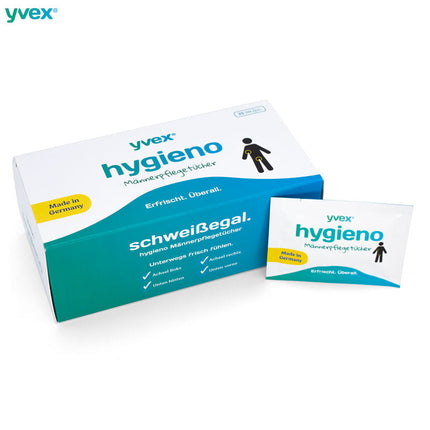 yvex® hygieno (25 Männerpflegetücher)