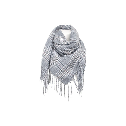 Winter Damen Schal Cashmera » Fransenschal 105cm x 100cm » Winterschal I Damenschal Soft Tartan