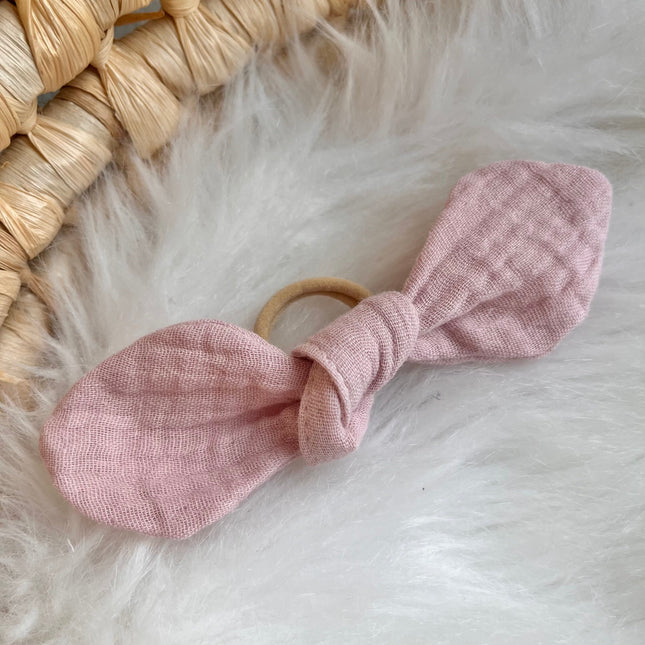 Haarschleife "rosé"