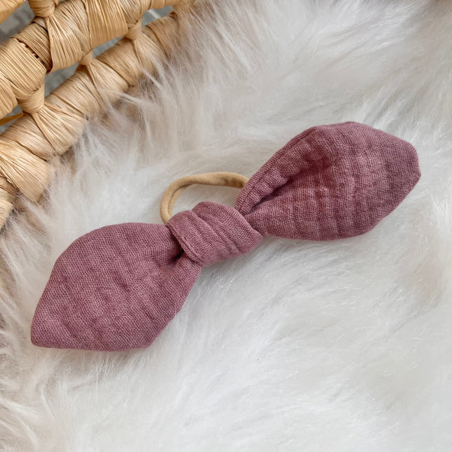 Haarschleife "mauve"