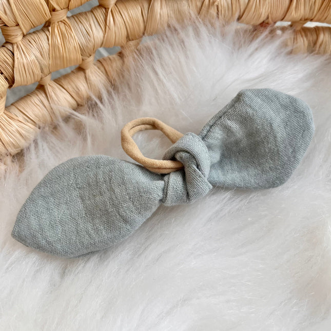 Haarschleife "seegrün"