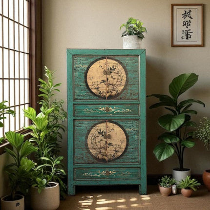 Vintage Asia Hochzeitsschrank Schrank Kommode "Aurora" - Art. 33723-6