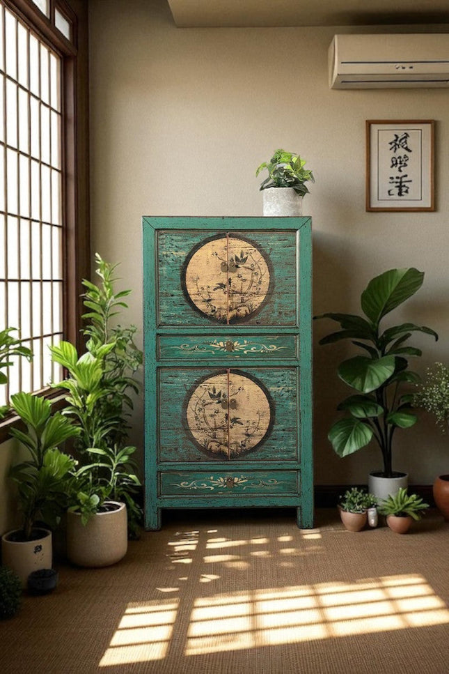 Vintage Asia Hochzeitsschrank Schrank Kommode "Aurora" - Art. 33723-6