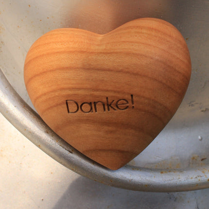 Thankgoods Holzherz Danke