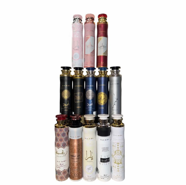 Lattafa Air Freshener 13er Set – Raum- & Textilspray, je 300 ml (Gesamt 3,9 L)