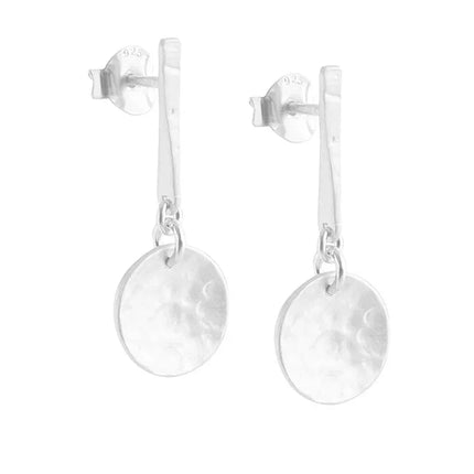 Ohrstecker Moon S Pendant, in silber und gold