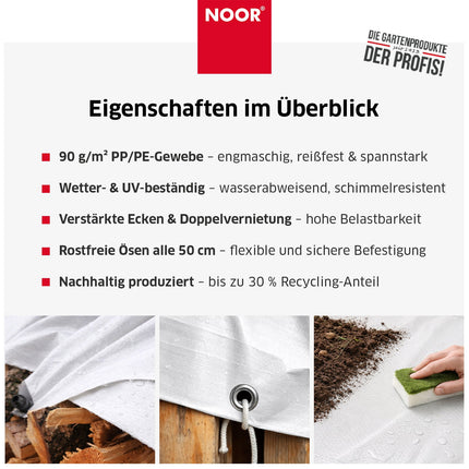 Abdeckplane HOBBY 120g/m² - in 11 Größen