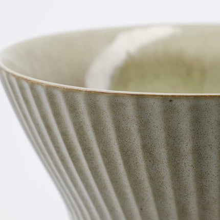 Servierschüssel HDpleat graubraun 19cm