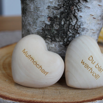 Thankgoods Zirbenholzherz Du bist wertvoll!