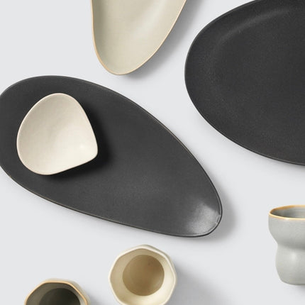 Servierplatte Limfjord dark grey, in 2 Größen