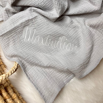 Musselintuch "uni" aus Bio-Baumwolle