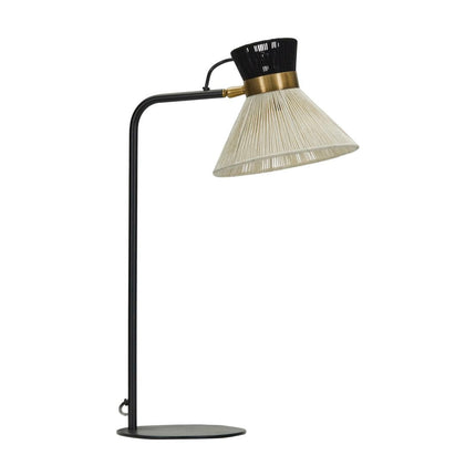 Tischleuchte HD Cord schwarz/natur