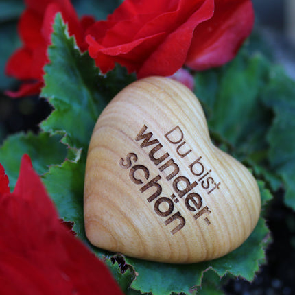 Thankgoods Holzherz Du bist wunderschön