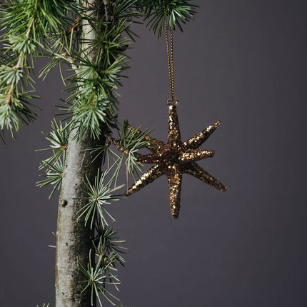 Weihnachtsstern HDSpike goldbraun, in 2 Größen