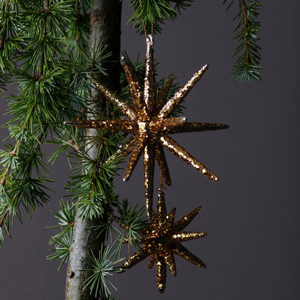 Weihnachtsstern HDSpike goldbraun, in 2 Größen