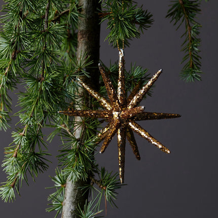 Weihnachtsstern HDSpike goldbraun, in 2 Größen